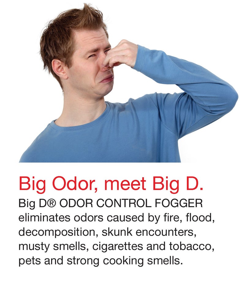 Big D 345 Odor Control Fogger, Sunburst Fragrance, 5 oz (Pack of 12) - Kills odors from fire, flood, decomposition, skunk, cigarettes, musty smells - Ideal for use in cars, property management, hotels - Image 2